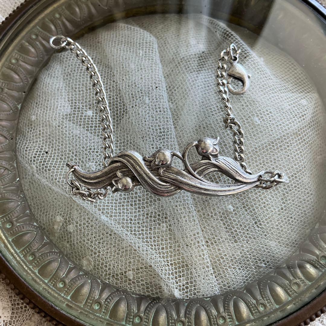 フランスアンティーク すずらん ブレスレット 鈴蘭 ビンテージ