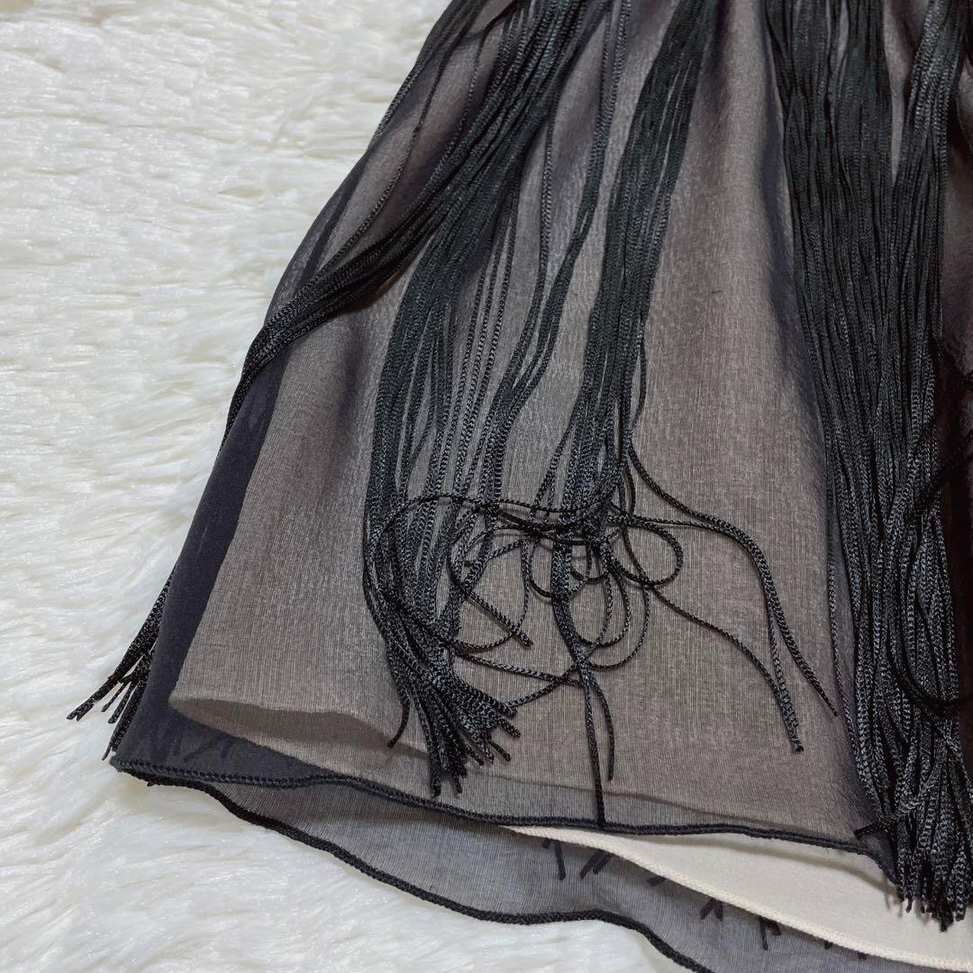 タグ付き】ドルチェ＆ガッバーナ ブラックタッセル シルク ボウディテール