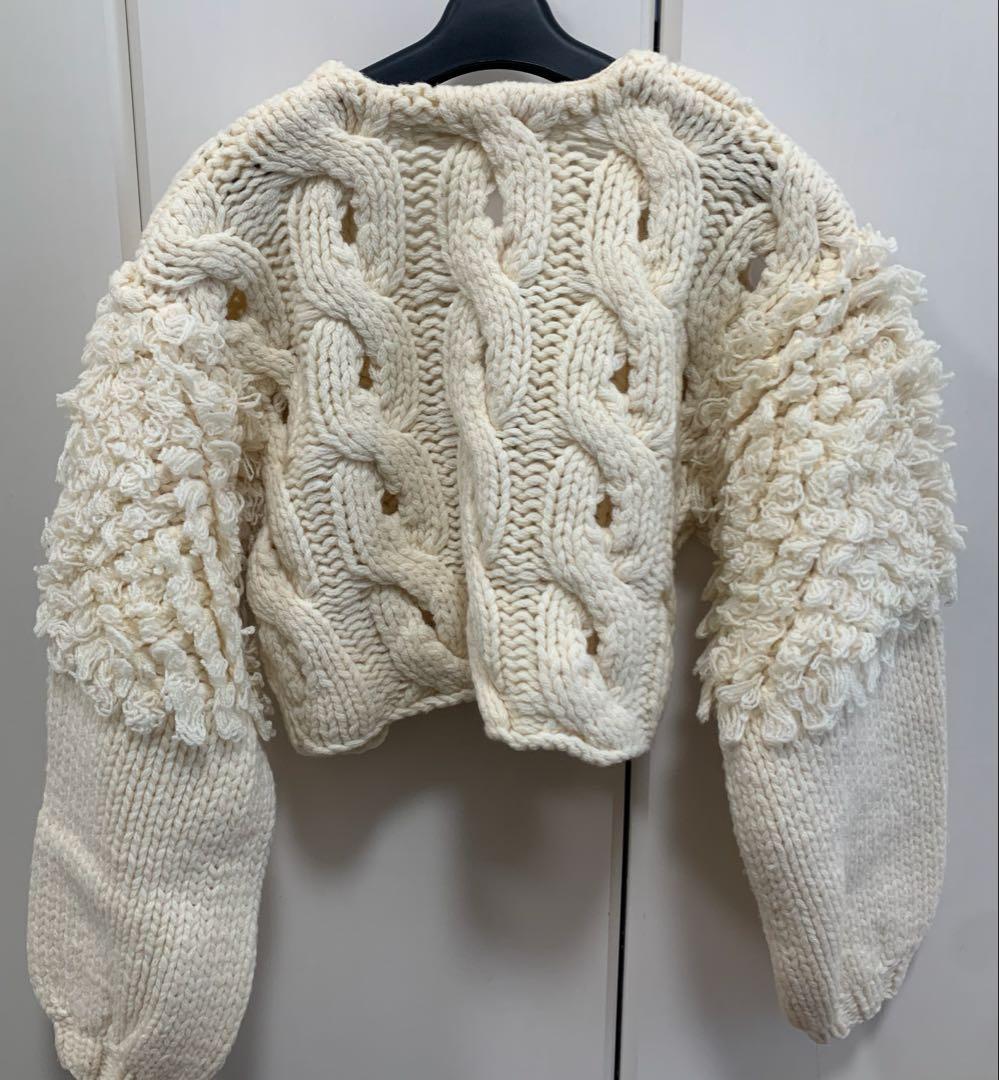 LEINWANDE Cable Short Cardigan - メルカリ