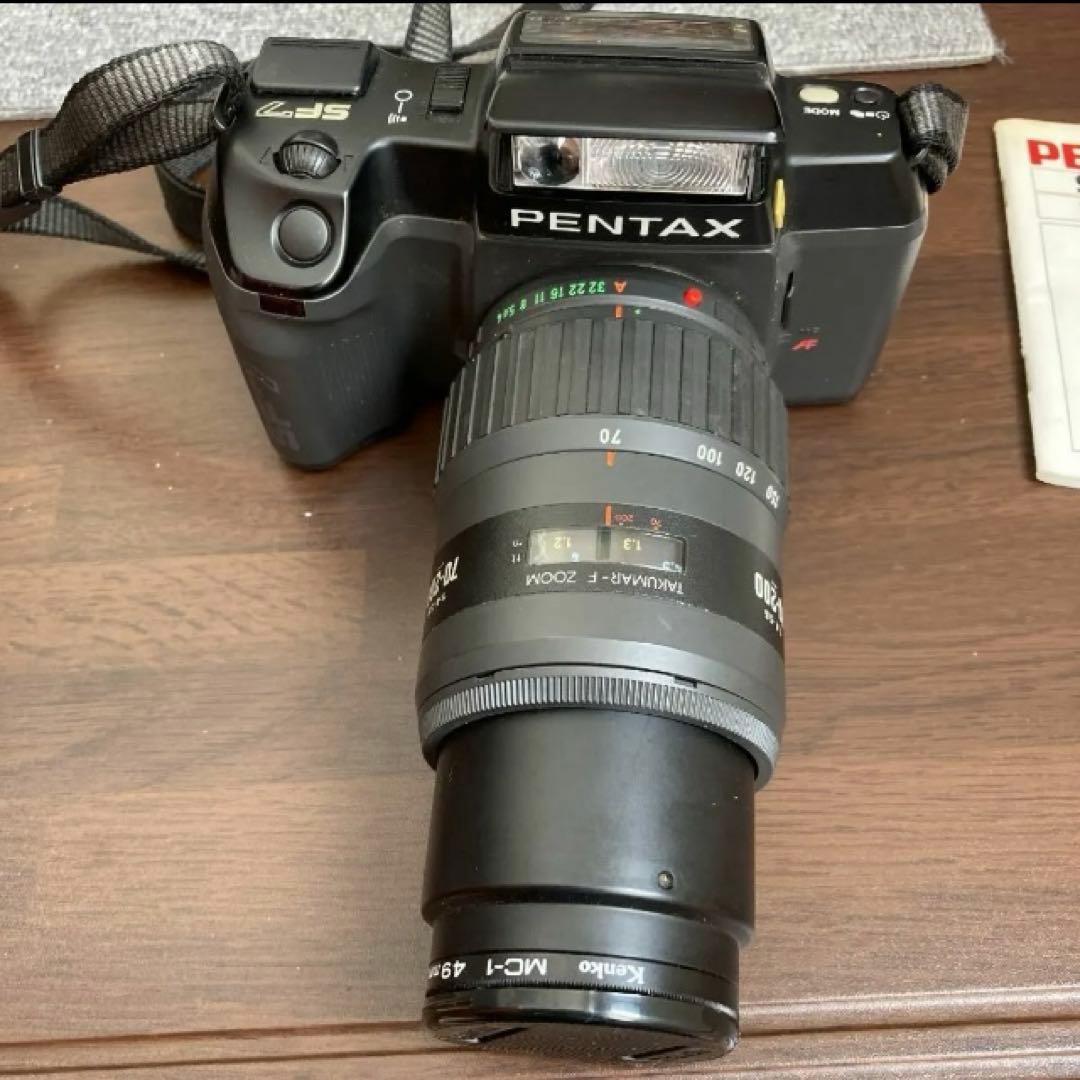 PENTAX SF7一眼レフカメラ望遠レンズ付きレトロ動作確認OK