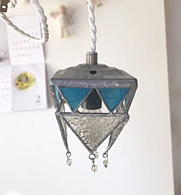 琉球ガラスの名工 故 稲嶺盛吉 ランプ