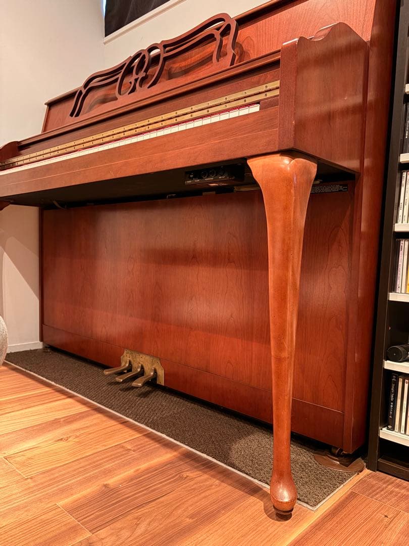 ☆美品綺麗☆USA YAMAHA ヤマハ アップライトピアノ 猫足☆調律回数