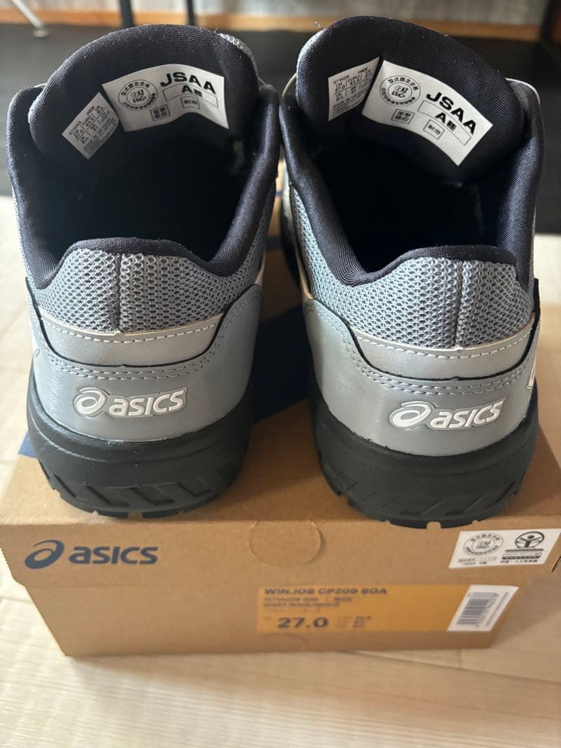 asics 安全靴 27.0cm グレー