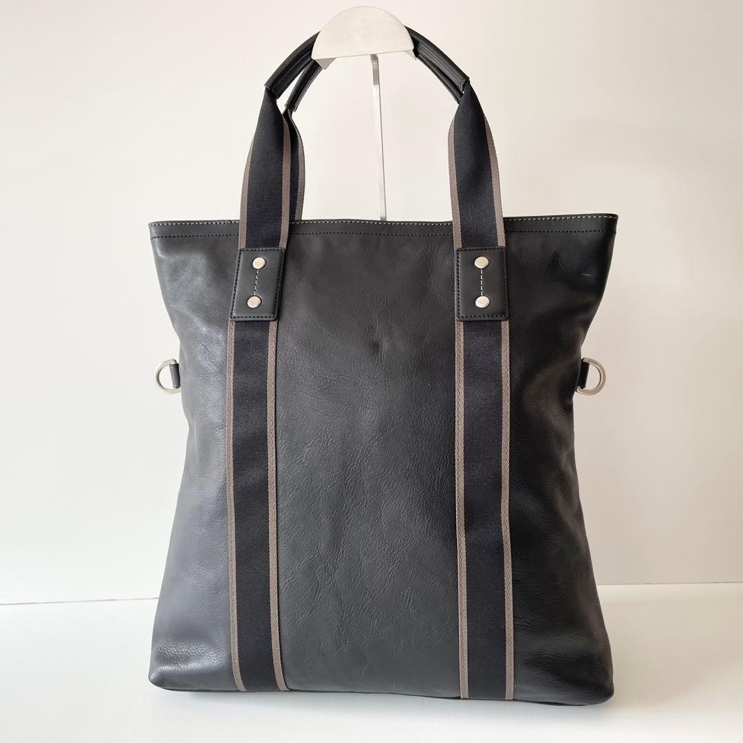 極美品】COACH メンズ 2wayビジネスバッグ ヘリテージ 黒 - バッグ