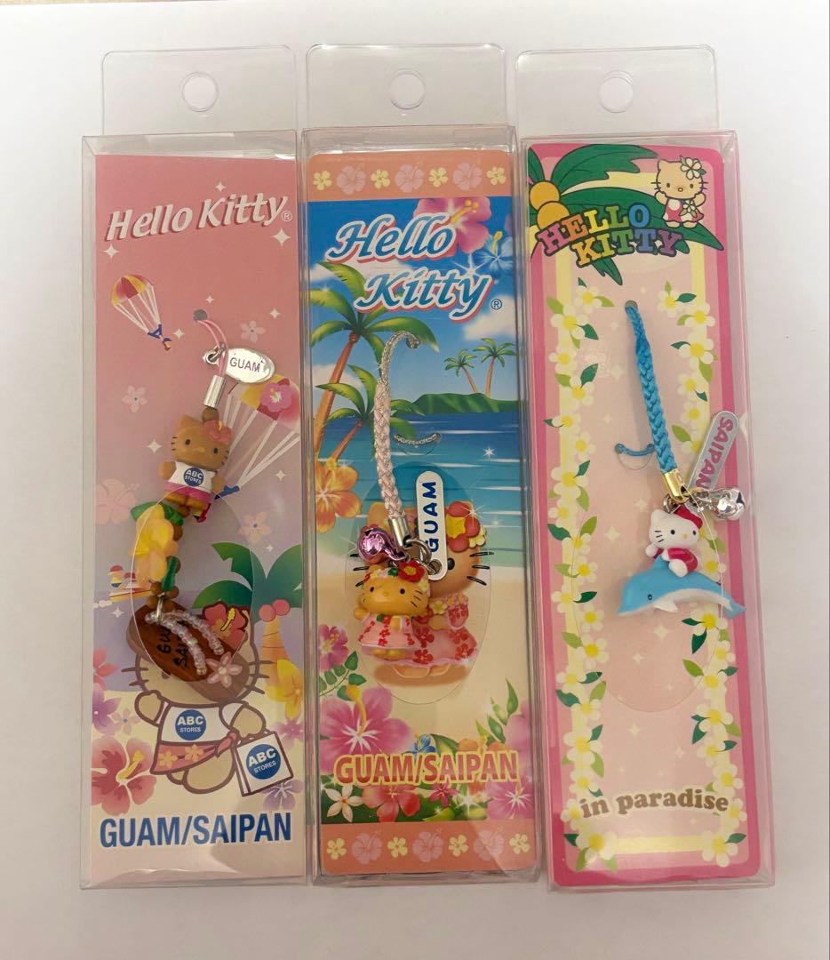 ハローキティ グアム サイパン 限定 ストラップ 根付 - メルカリ