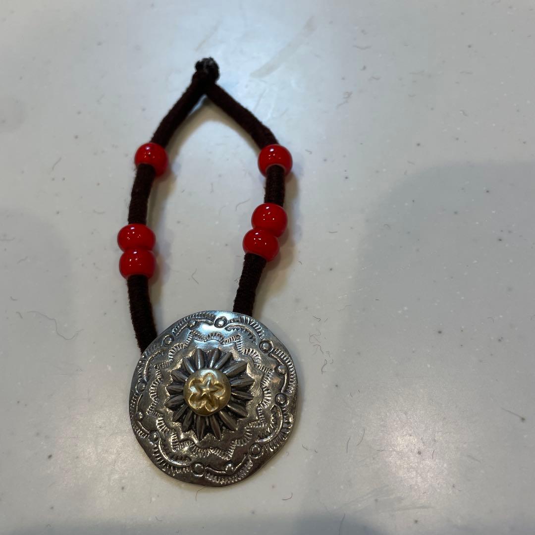 ラッキージョン　コンチョシルバー&ゴールド Deer skin pouch コンチョは大きめ51mmです✨ #luckyjohn #ラッキー