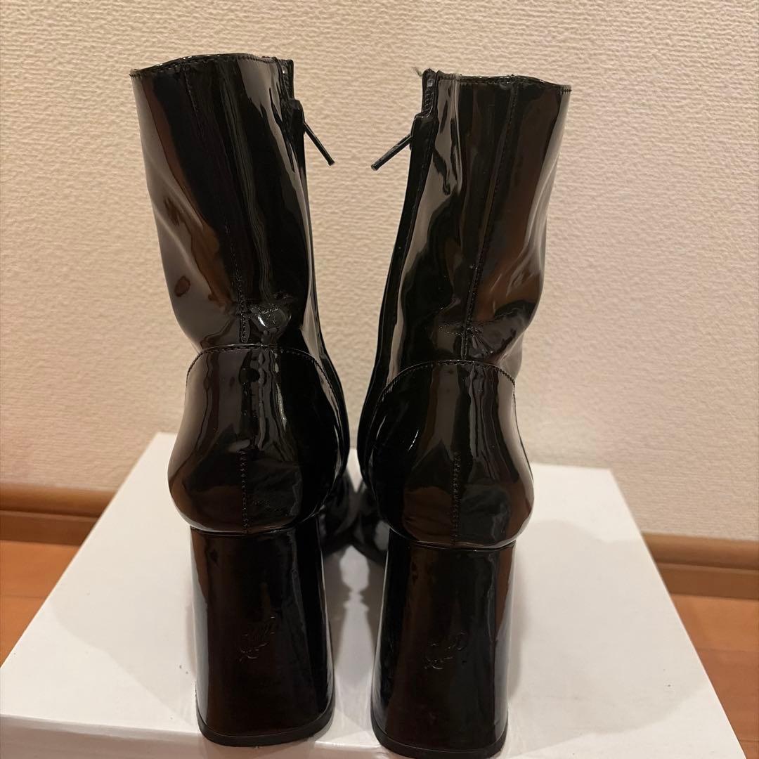 melt the lady enamel square short boots - メルカリ
