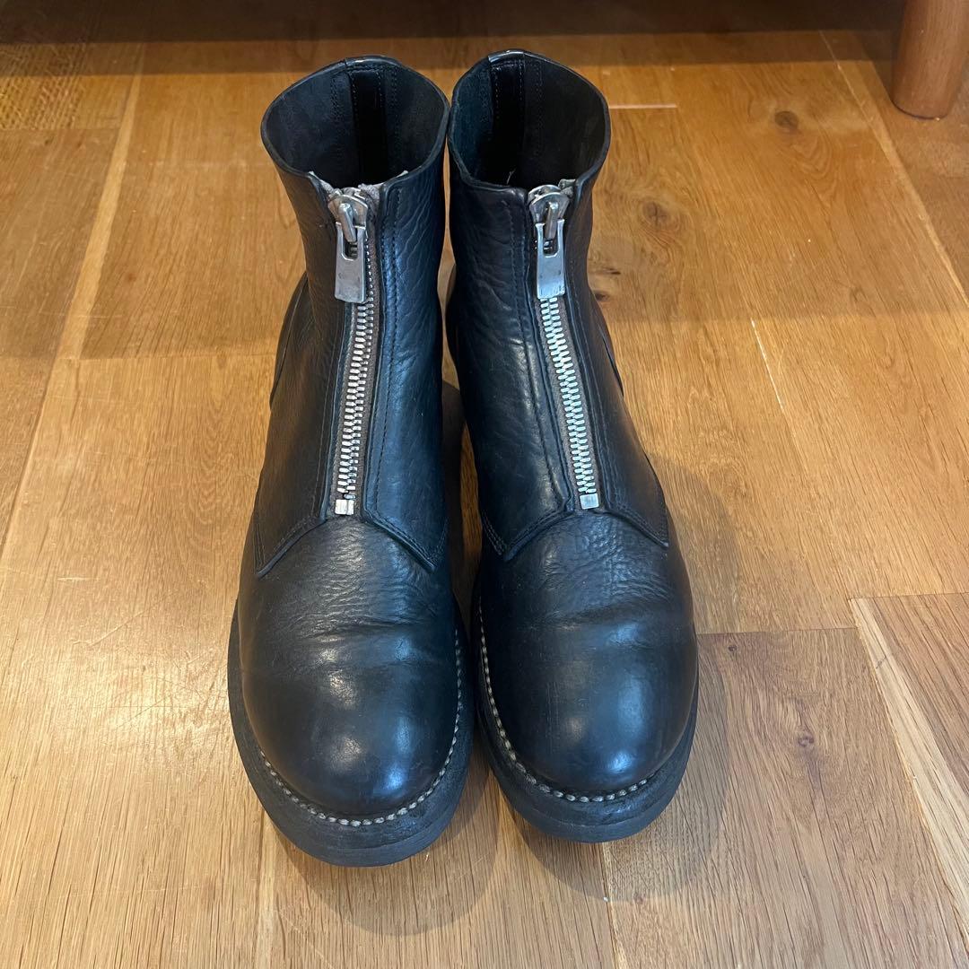 s*i様 GUIDI フロントジップブーツ センタージップ グイディ ブーツ
