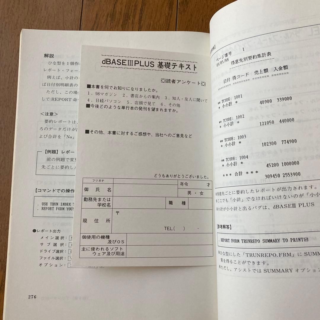 dBASE3PLUS基礎テキスト 例題方式　村山集治　エーアイ出版