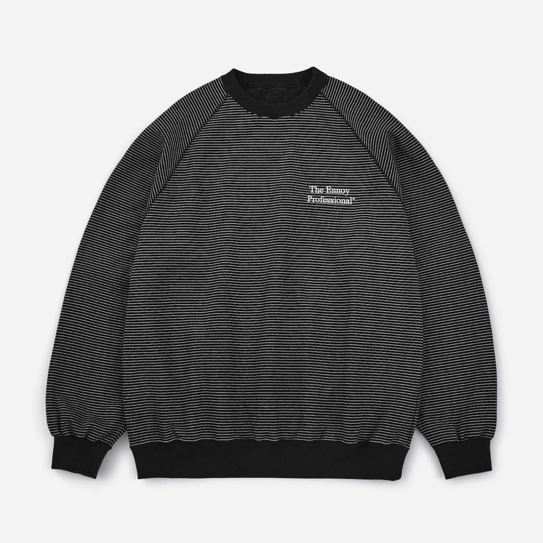 ENNOY BORDER CREW NECK SWEAT 2025