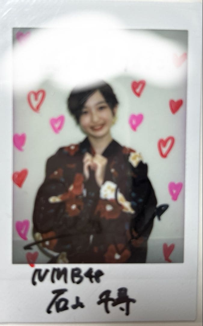 NMB48 石山千尋直筆　チェキ NMB48 OFFICIAL GOODS STORE