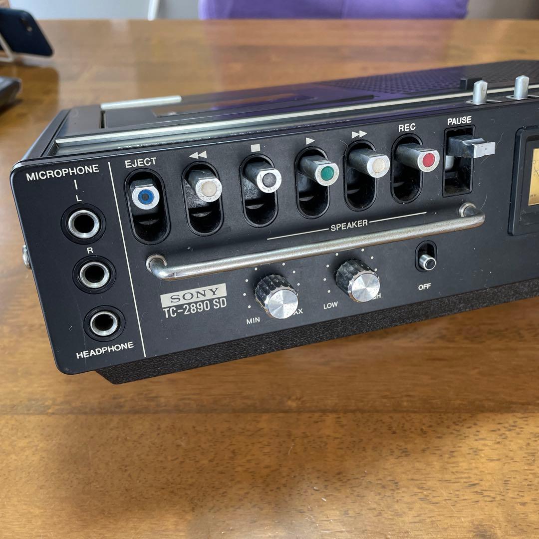 SONY カセット デンスケ TC-2890SD（ジャンク品） - メルカリ