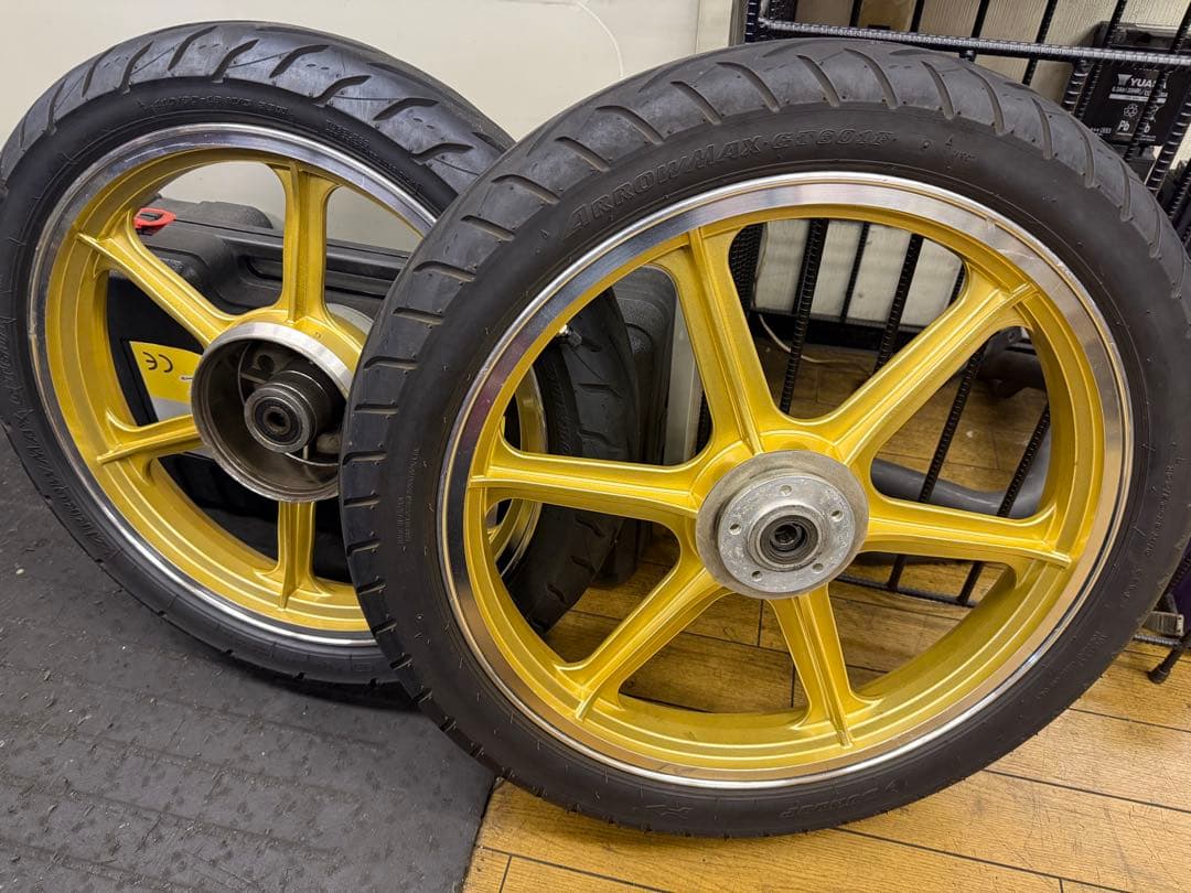 CB250N キャストホイール 楽天市場】ホーク キャスト ホイール ゴールド シックス : カスタム