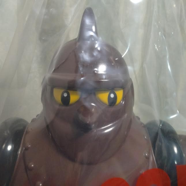 ☆ソフビ◇デラックス鉄人28号☆茶色成型色◇M1号◇新品未使用◇DX鉄人