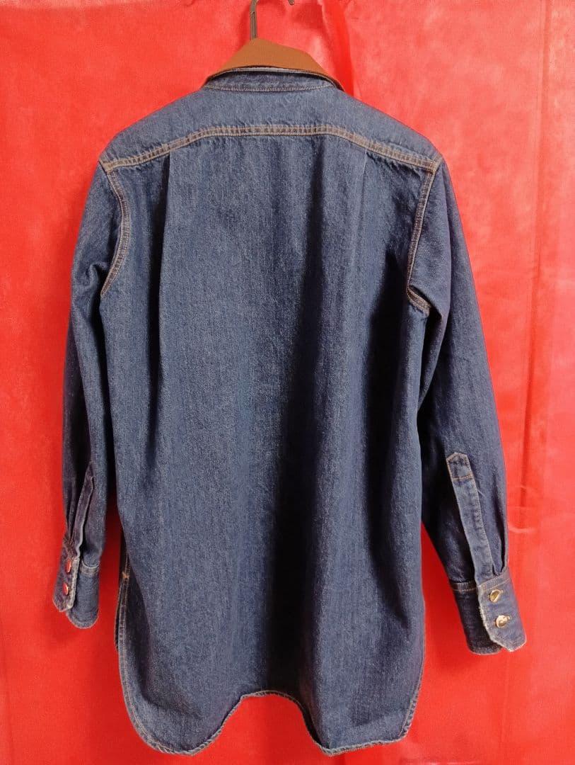 PLAN C デニムシャツ ブラウン襟 | 激安通販のイーサプライ
