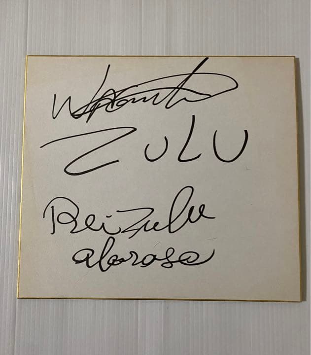 激レア希少品 レイズール親子 直筆サイン入り色紙 - メルカリ