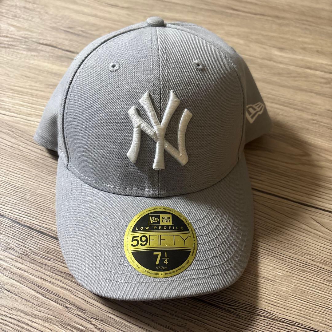 New Era 59FIFTY グレー キャップ 7 1/4 - メルカリ