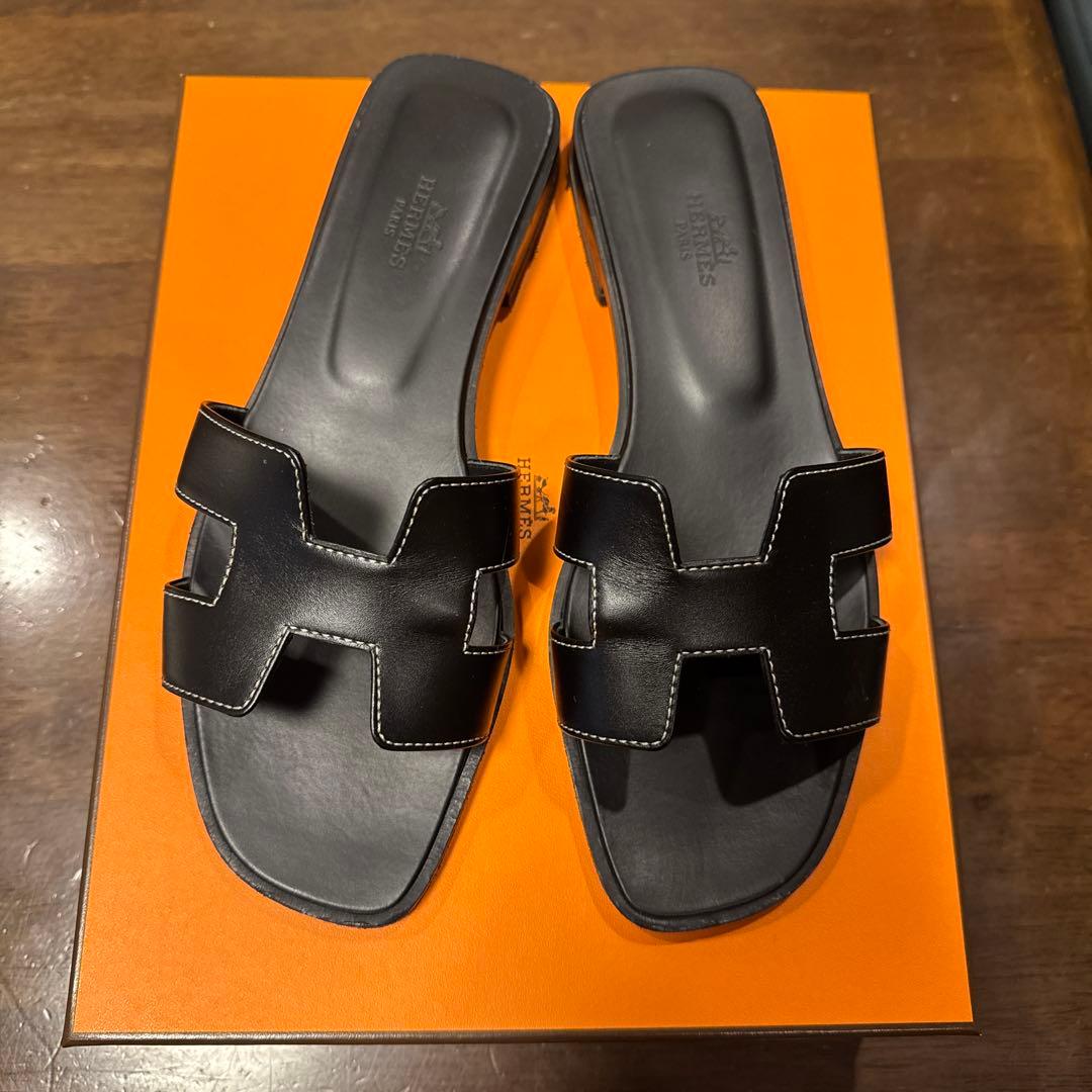 エルメスブラック オランサンダル 楽天市場】HERMES エルメス サンダル Oran オラン レディース フラット