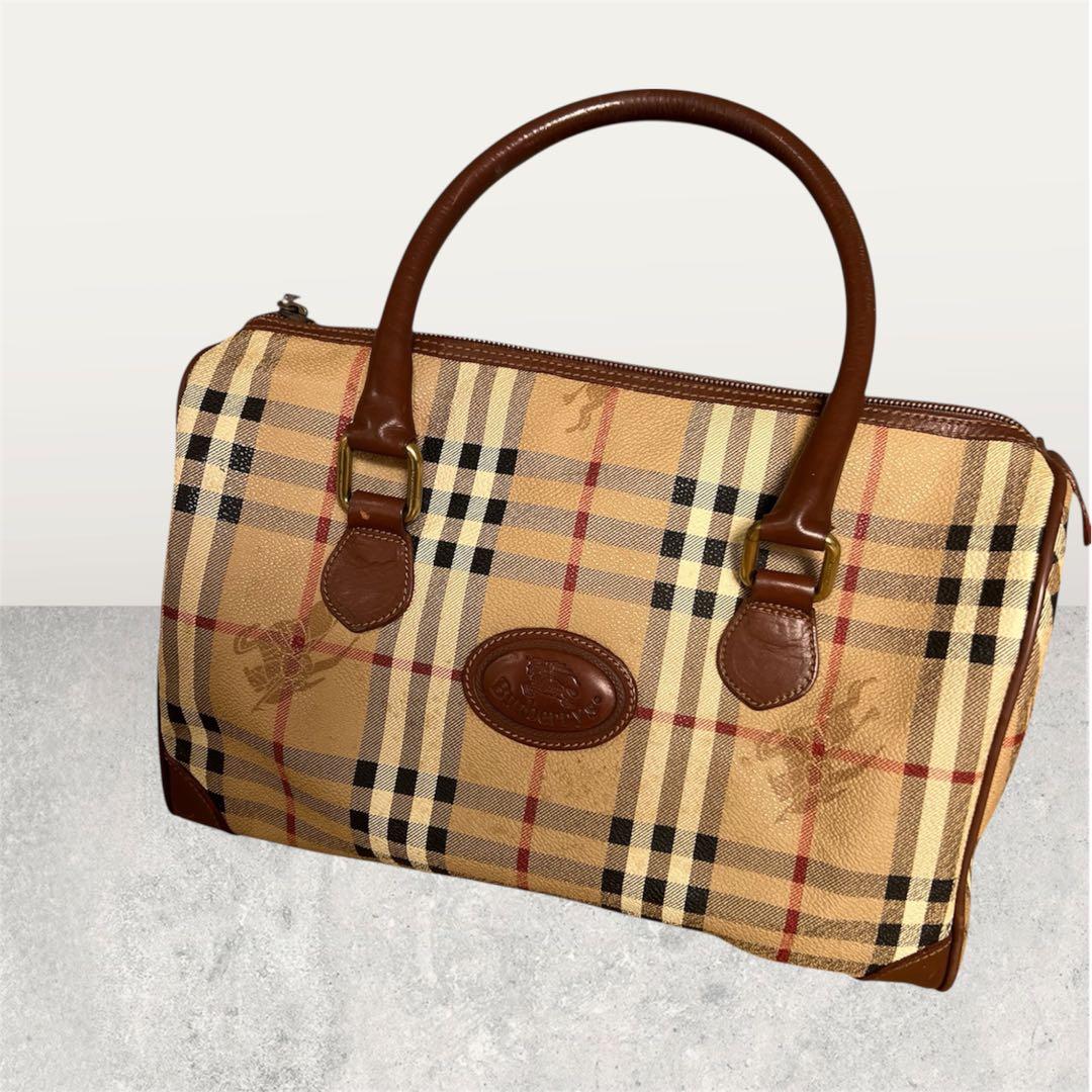 Burberry /ノバチェック ハンドバッグ イタリア製 レザー - メルカリ