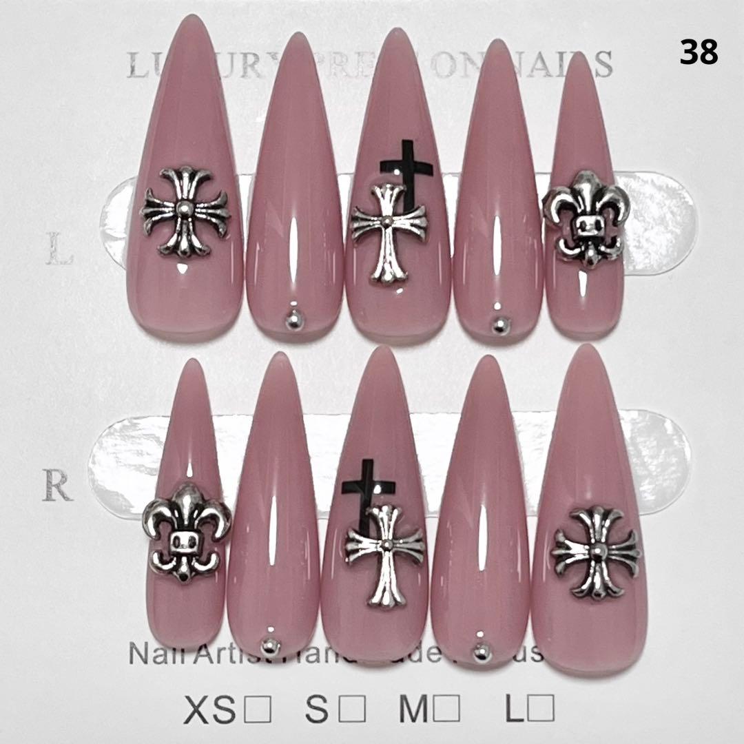 現品 クロムハーツ y2k 地雷系 シズニルック ギャル ロング ネイル