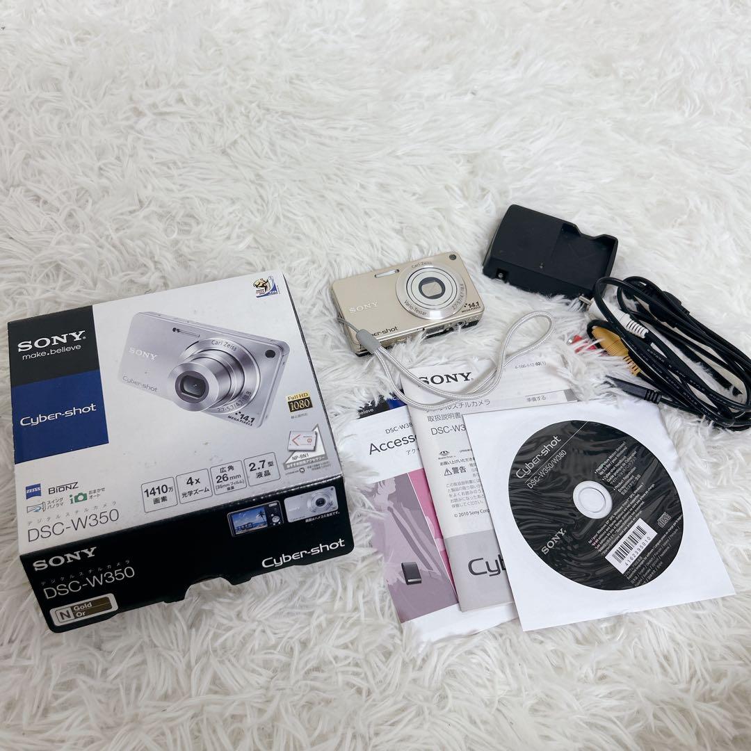 【未使用級】SONY Cyber-shot DSC-W350 デジカメ ゴールド SONY DSC-W350/P Sony Sony Digital Camera CyberShot W350 Gold DSC