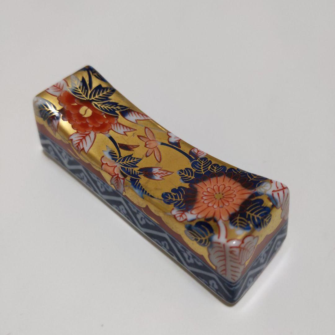 有田焼 其泉作 極錦金彩古伊万里 箸置 五客 共箱付 - メルカリ