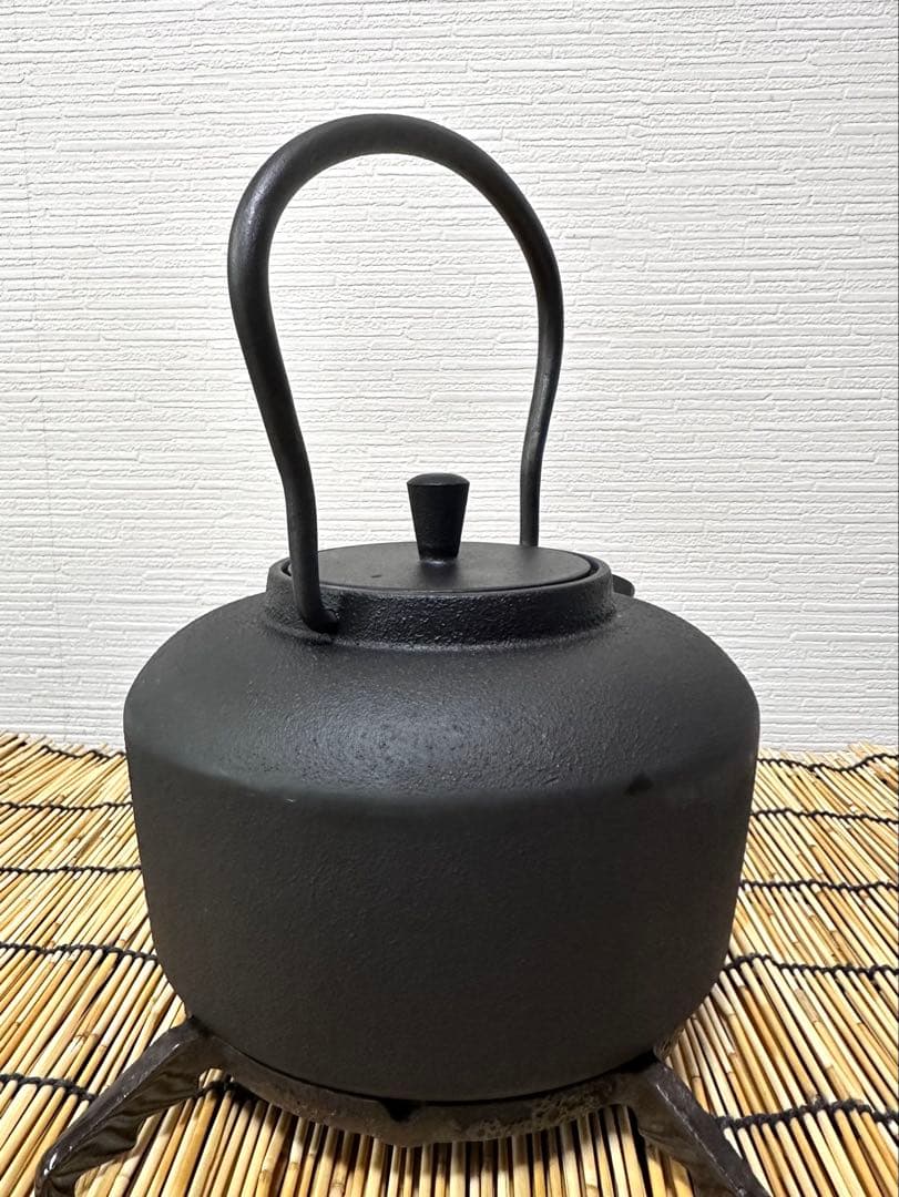 美品、供箱、取説付 三条特殊鋳工所造UNILLOY 鉄瓶1リットル 南部鉄瓶