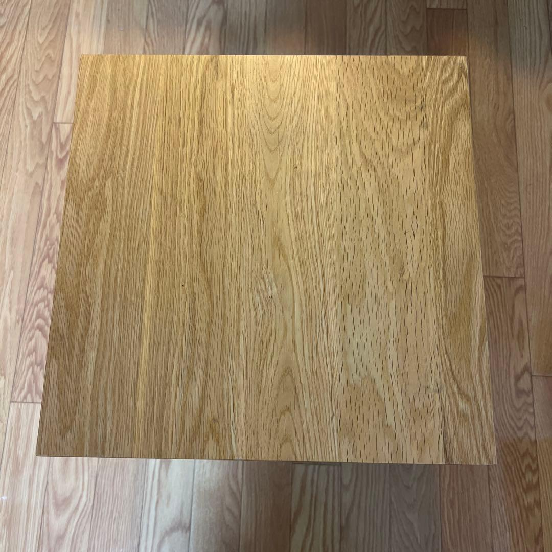 無印良品　木製サイドテーブルベンチ　① 木製サイドテーブルベンチ 板座 節あり | 無印良品