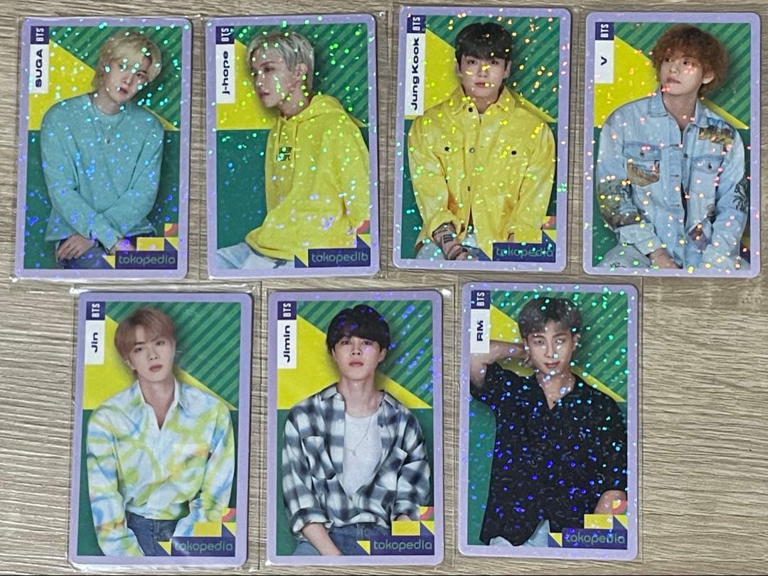 BTS TOKOPEDIA フルコンプ7枚セット インドネシア限定 - メルカリ
