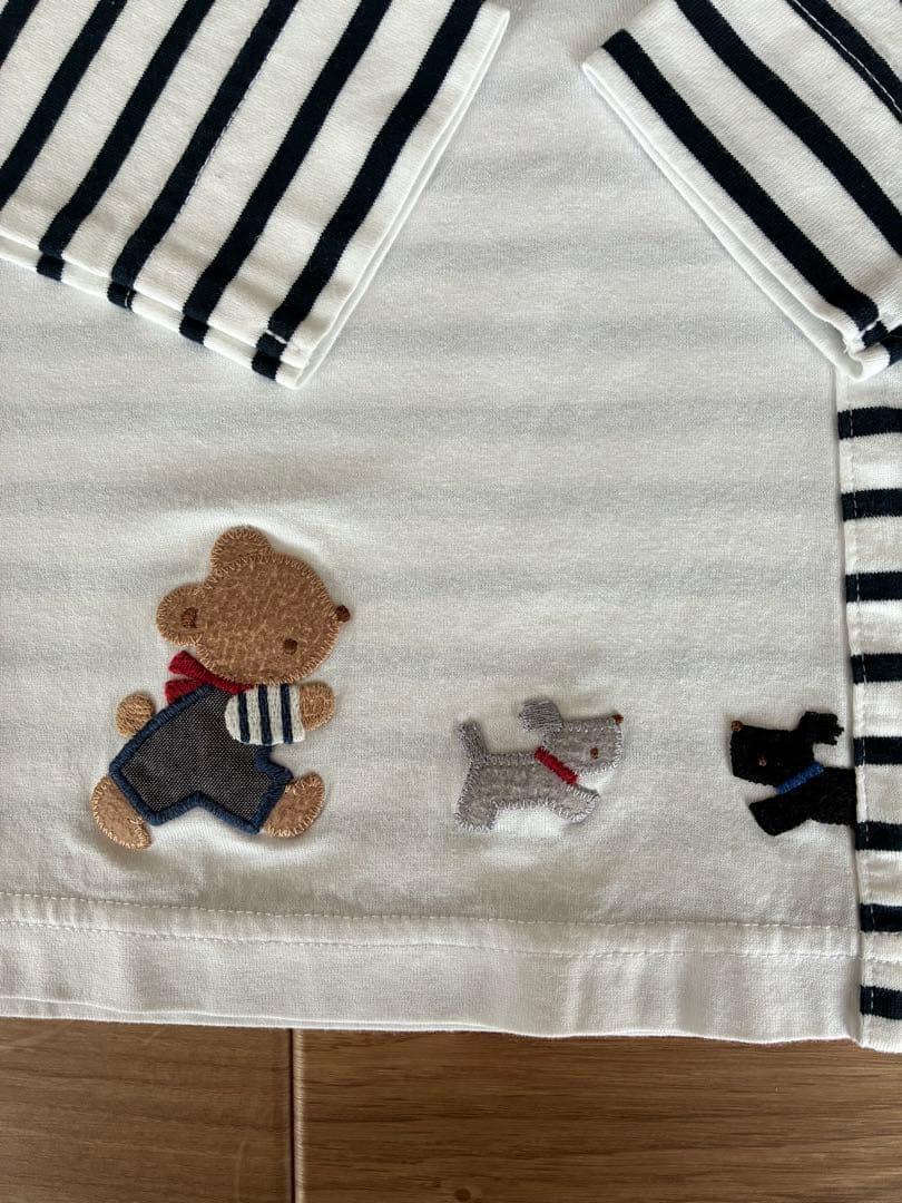 familiar ストライプ 長袖Tシャツ90 - メルカリ