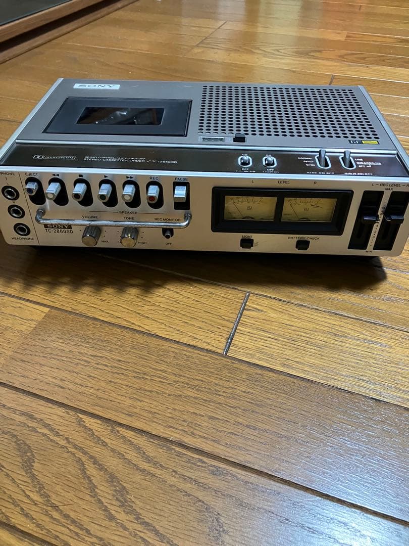 SONY TC-2860SDカセットデンスケ 動作難あり