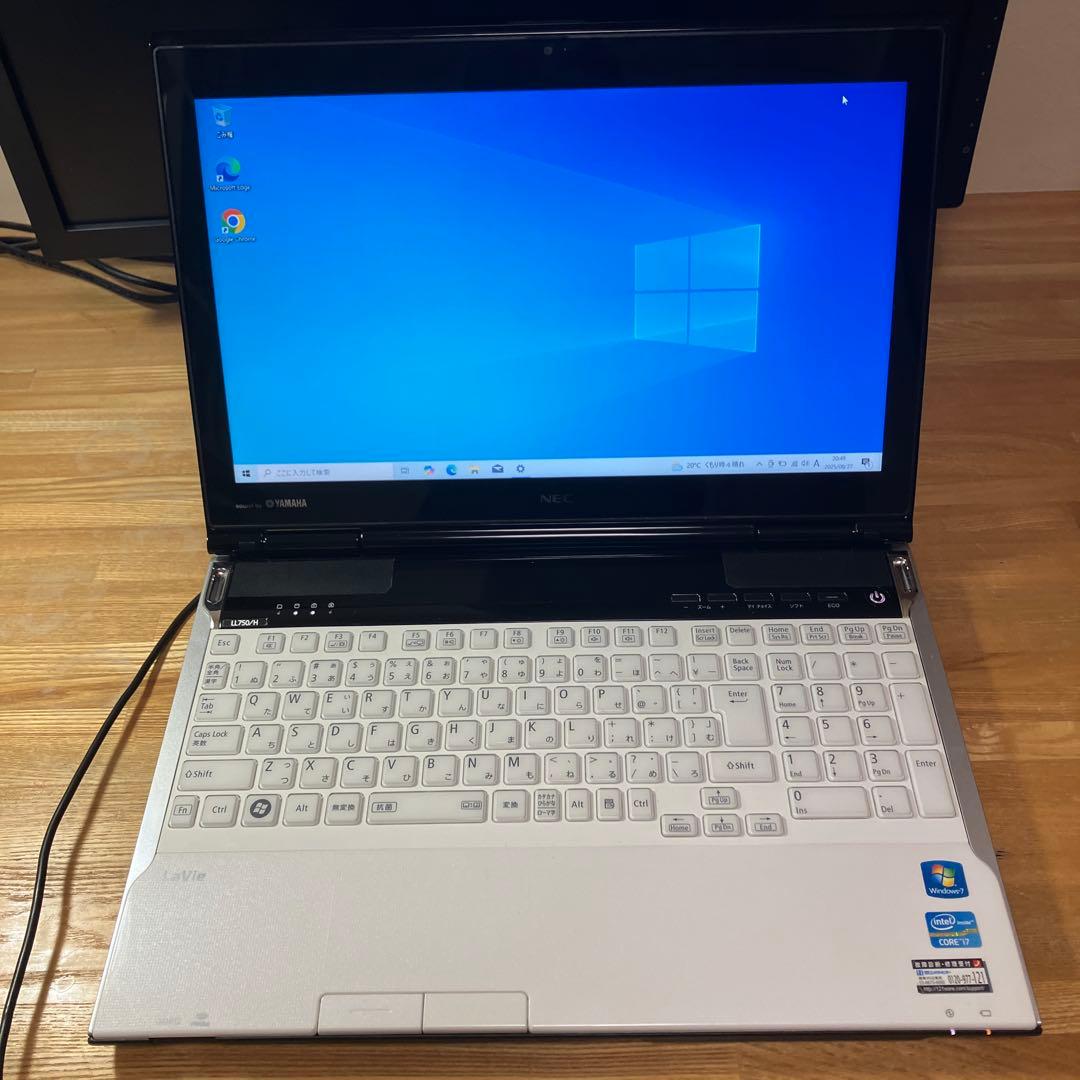 NEC LAVIE LL750/H i7-3610QMメモリ8GB 中古ノートパソコン NEC LL750/H Windows11+office 爆速SSD512GB 高