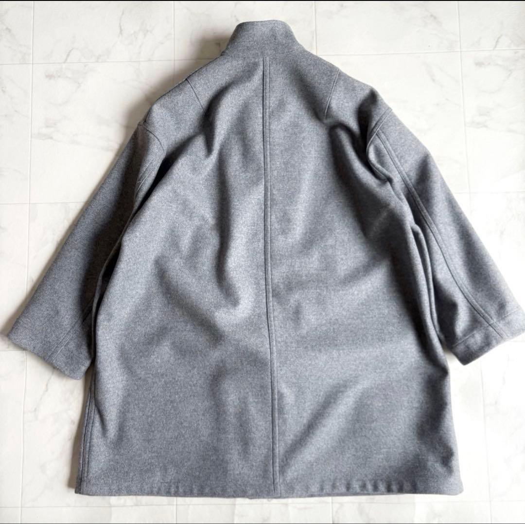 スピックアンドスパン メルトン M-65 フィールドコート グレー 36