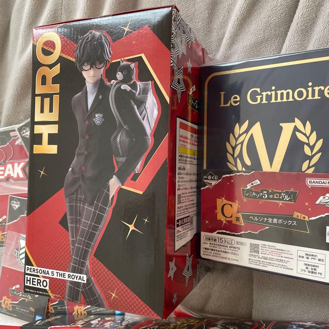 ペルソナ5ロイヤル一番くじ A賞フギュアC賞全書D賞ポスターetcセット1