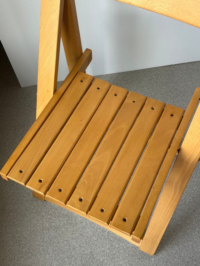 ヴィンテージ 木製フォールディングチェア ルーマニア 折り畳み椅子