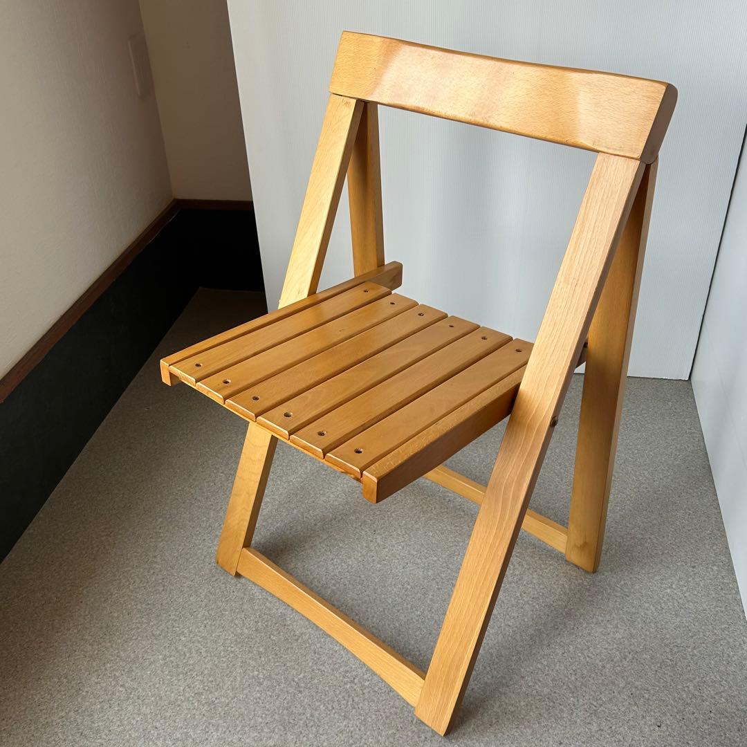 ヴィンテージ 木製フォールディングチェア ルーマニア 折り畳み椅子