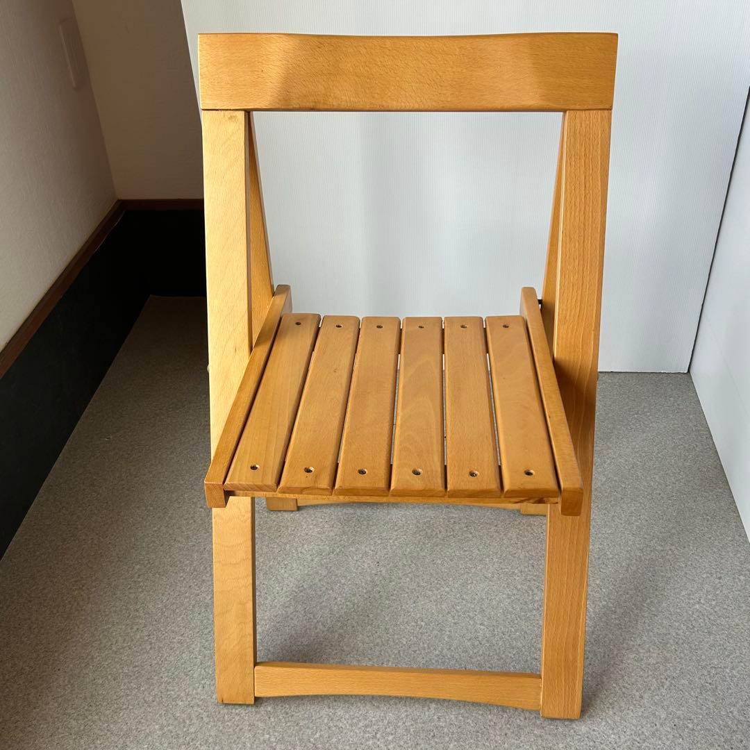 ヴィンテージ 木製フォールディングチェア ルーマニア 折り畳み椅子