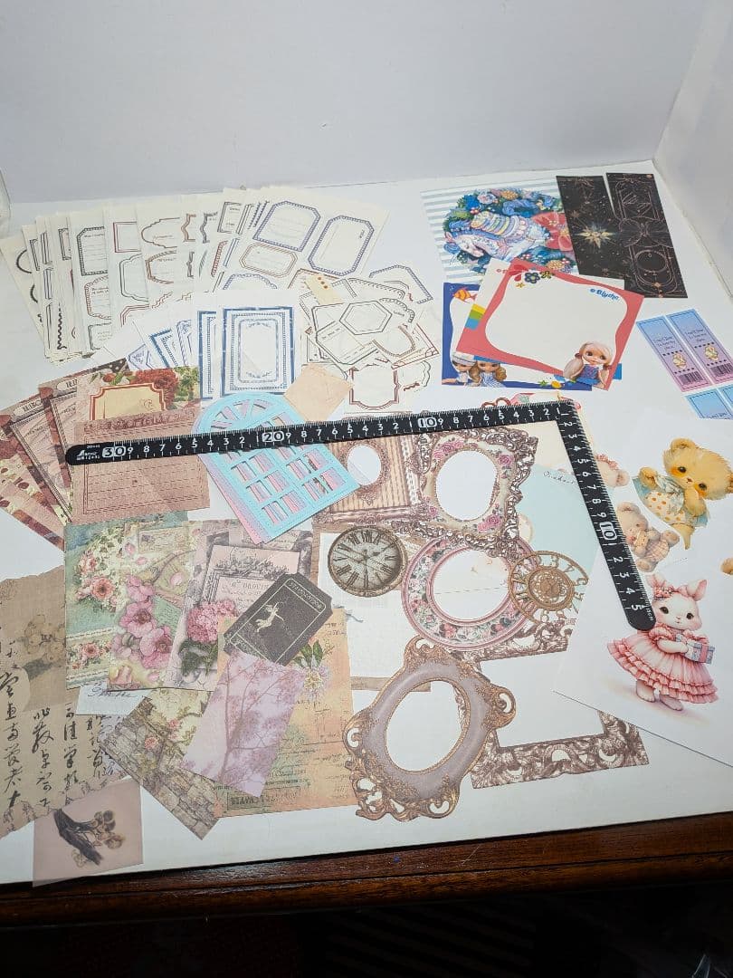 ⑤コラージュ シール 紙もの シーリング