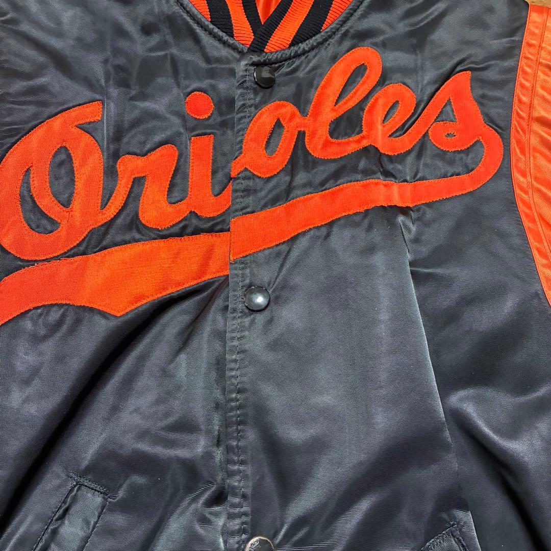 usa製80sOriolesSTARTERスタジャンMLBナイロンオレンジ黒M - メルカリ