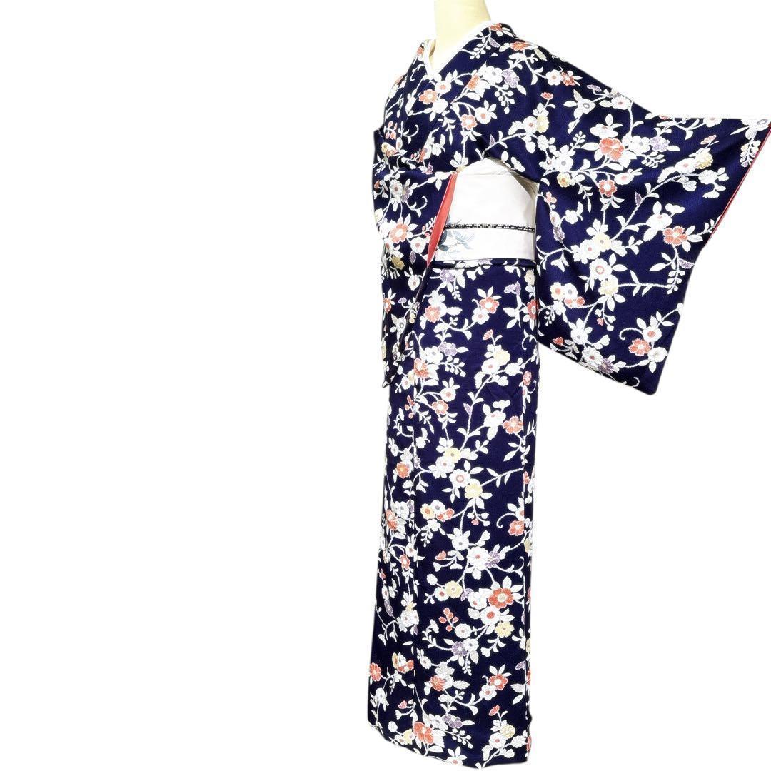 A112愛華 着物 小紋 絞り 辻ヶ花 正絹 美品 身丈162cm - メルカリ