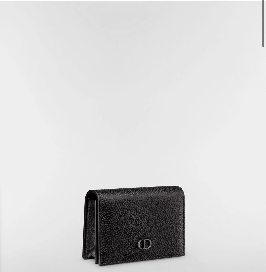 DIOR ブラックレザー 名刺入れ、カードケース Christian Dior（クリスチャン・ディオール） ディオール メンズ