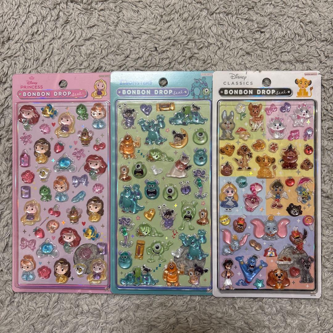 ボンボンドロップシール ディズニー 第二弾 3枚セット - メルカリ