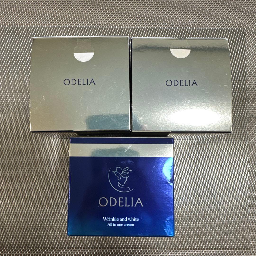 ODELIA オディリア リンクル＆ホワイト AIO クリーム 50g ✖ 3個 Amazon.co.jp: ODELIA リンクル＆ホワイト オールインワンクリーム 50g