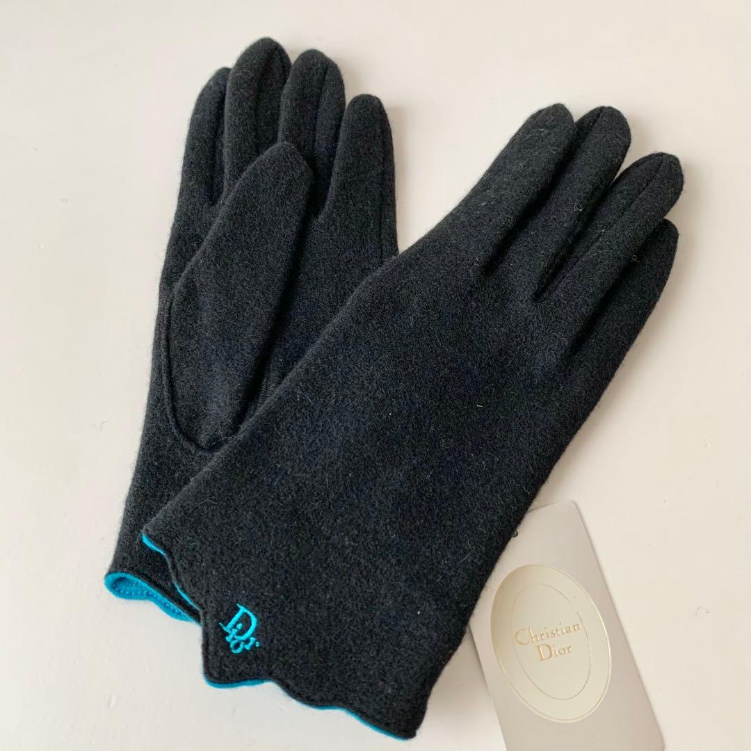 【Christian Dior】ディオール　手袋　グローブ　黒　ブラック　新品 中古・古着通販】Christian Dior (クリスチャン ディオール) レザー
