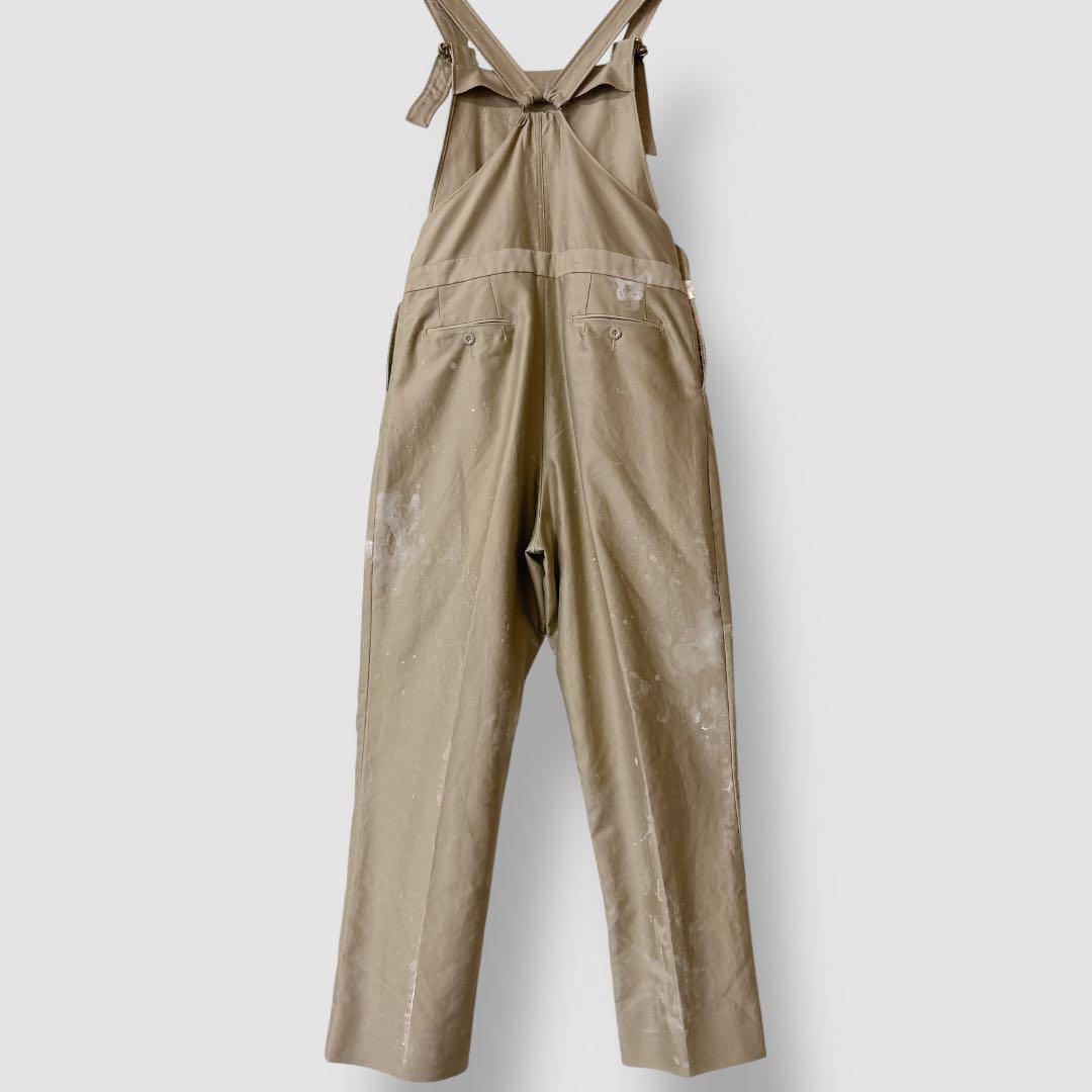 NEAT ニート オーバーオール ペイント加工 白ペンキ サロペット ベージュ