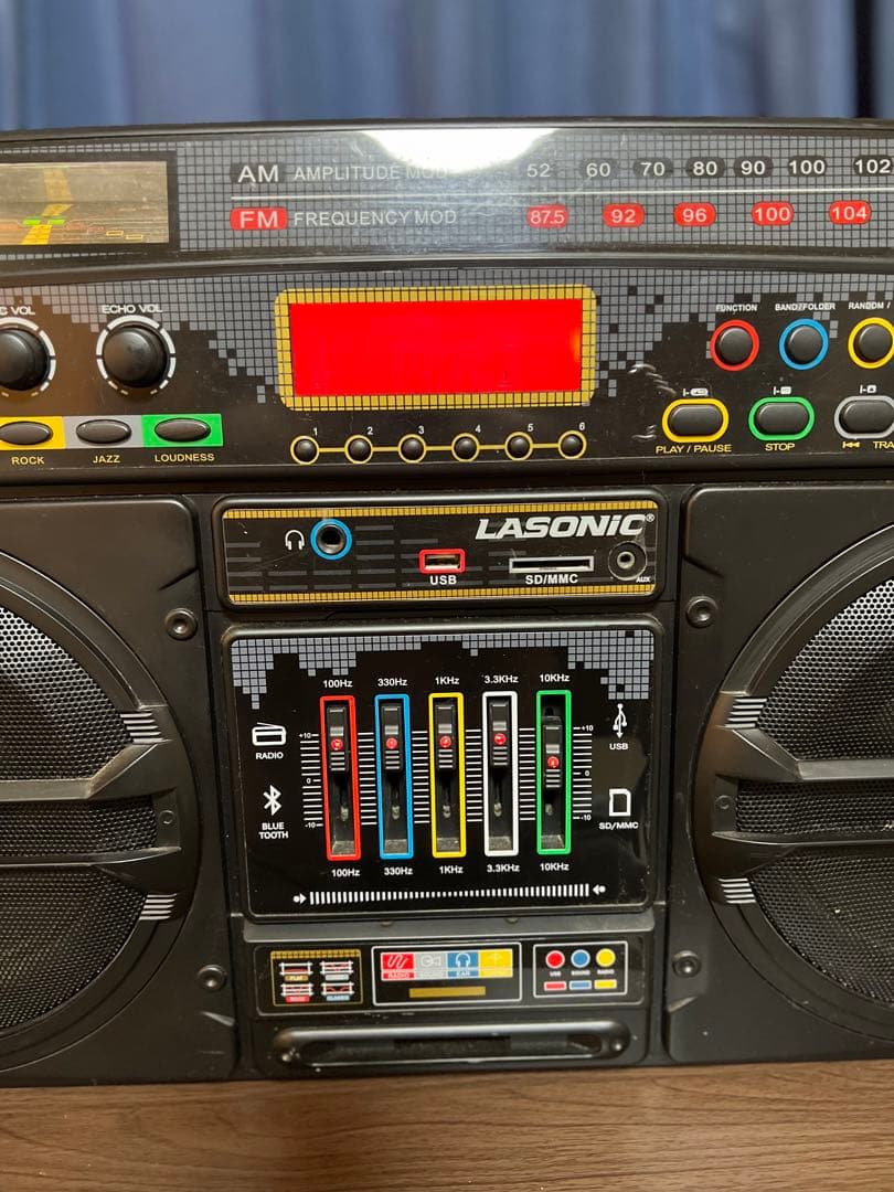 激レア LASONIC Bluetooth レトロ ラジカセ風 ラソニック