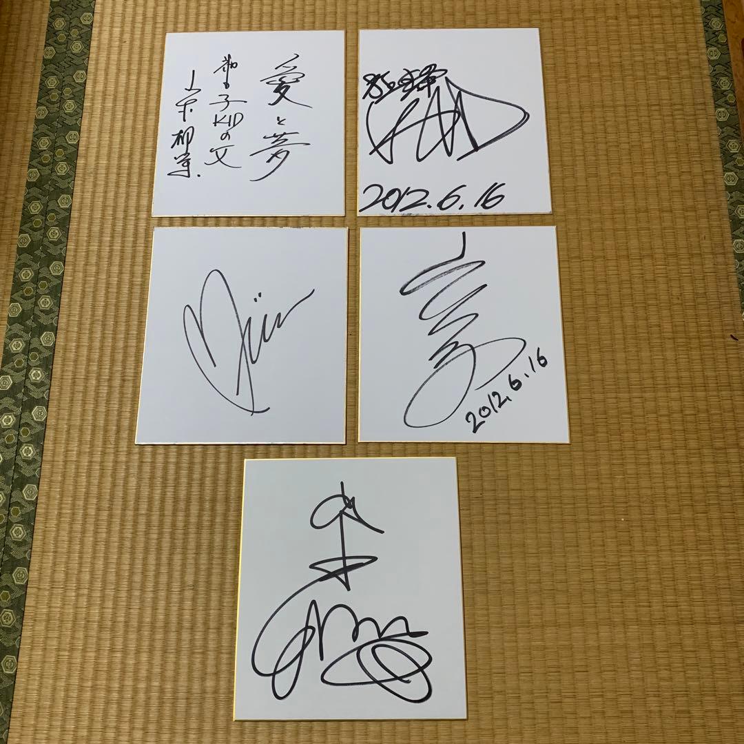 レスリング　RIZIN 山本ファミリー　直筆サイン色紙5枚セット ご要望多数により通販実施決定】 選手直筆サイン入り手形色紙 通信販売