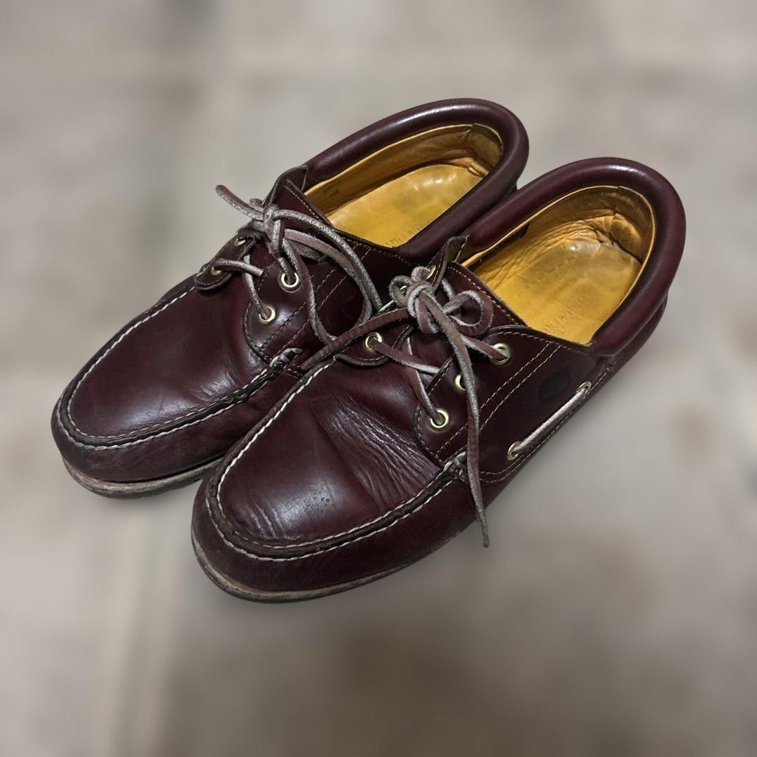 Timberland ローファー 3eye Men's Timberland® Authentic 3-Eye Lug Handsewn Boat Shoe