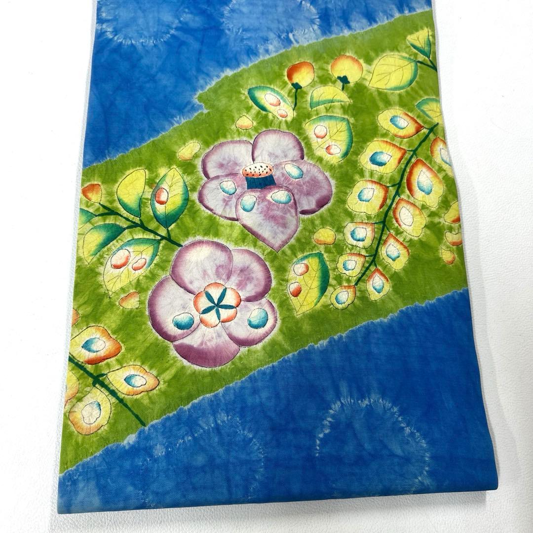 帯6549 ○高級 正絹 絞り 名古屋仕立て 名古屋帯 辻ヶ花 - メルカリ