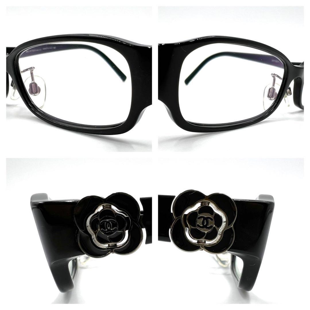 CHANEL シャネル メガネ 度入り 3131 カメリア ココマーク ケース付